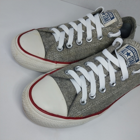 Converse Chuck Taylor All Stars Ox Low Top Women's Size 7 Grey Sneaker Shoes - Picture 8 of 11